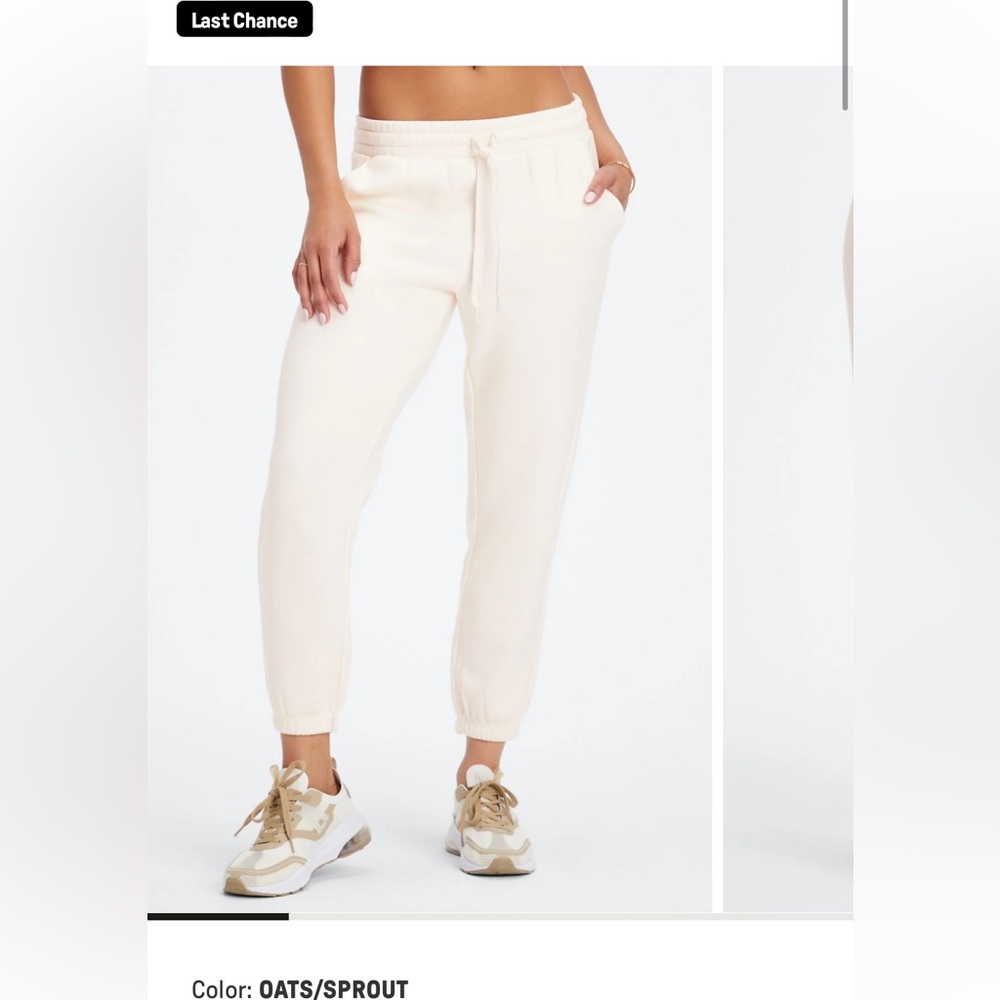 Fabletics White Sweatpants Size Small - image 4